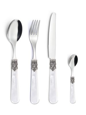 Set Posate 4 Grazia Bianco