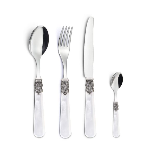 Set Posate 4 Grazia Bianco