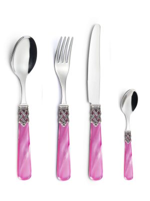 Set Posate 4 Grazia Rosa