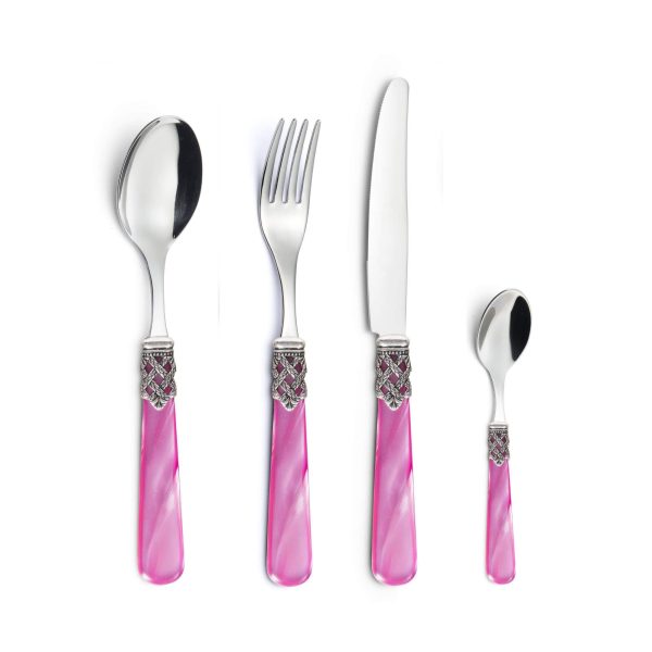 Cutlery Set 4 Grazia Pink