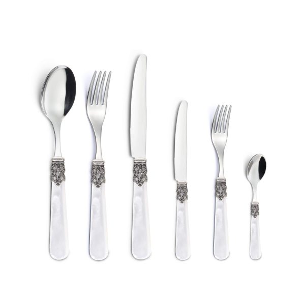 6-Piece Cutlery Set Grazia White
