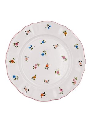 Floral Decorated Round Tray
