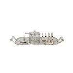 Silver Alloy Breakfast Tray Set